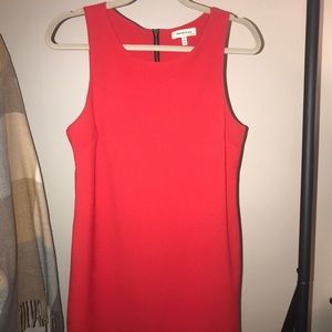 Size medium red dress with scalloped trim